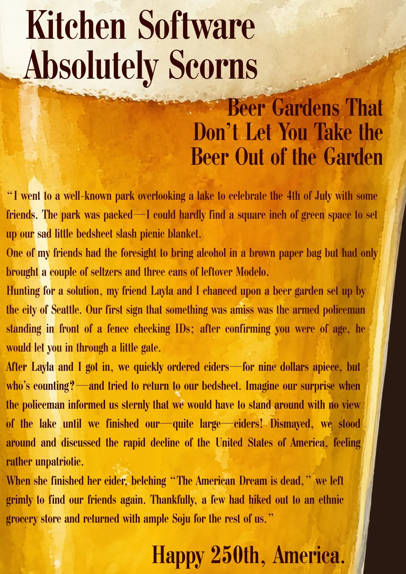Cover image for Kitchen Software Hates The Limits of The Garden